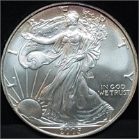 2005 1oz Silver Eagle Gem BU