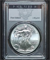 2018 1oz Silver Eagle PCGS MS70 Premier Slab