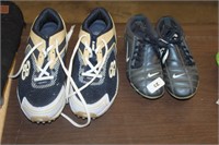 2 sets of cleats. size 11 childrens, 5.5  adults