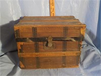 Antique doll trunk