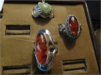 3 Sterling Rings Inc Two Amber