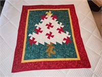 Handmade quilt appr 32" x 38"