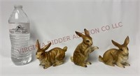 Vintage Ucagco Ceramic Bunny Rabbit Figurine Set