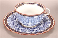 Late 18th Century Worcester Tea Cup and Saucer,