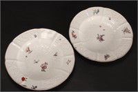 Pair of 18th Century Chelsea Porcelain Plates,
