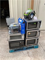 Pallet of microwave and misc