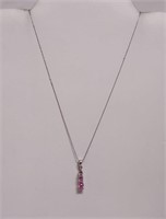 Pink Tiered Necklace (Marked 10K)