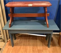 2 Wooden Benches