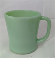Fire-King Ware Jadeite Green D Handle Coffee Mug,