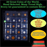 20 Great Coins of the World, hand selected, many t