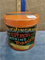 BUCKINGHAM SMOKING TABACCO TIN W/ LID
