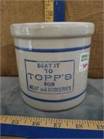 TOPPS MEAT & GROCERIES ADV. BEATER JAR