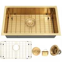 MILOSEN Gold RV Kitchen Sink, RV Camper Kitchen Si