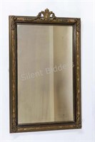 Early Carved Wood Framed Mirror