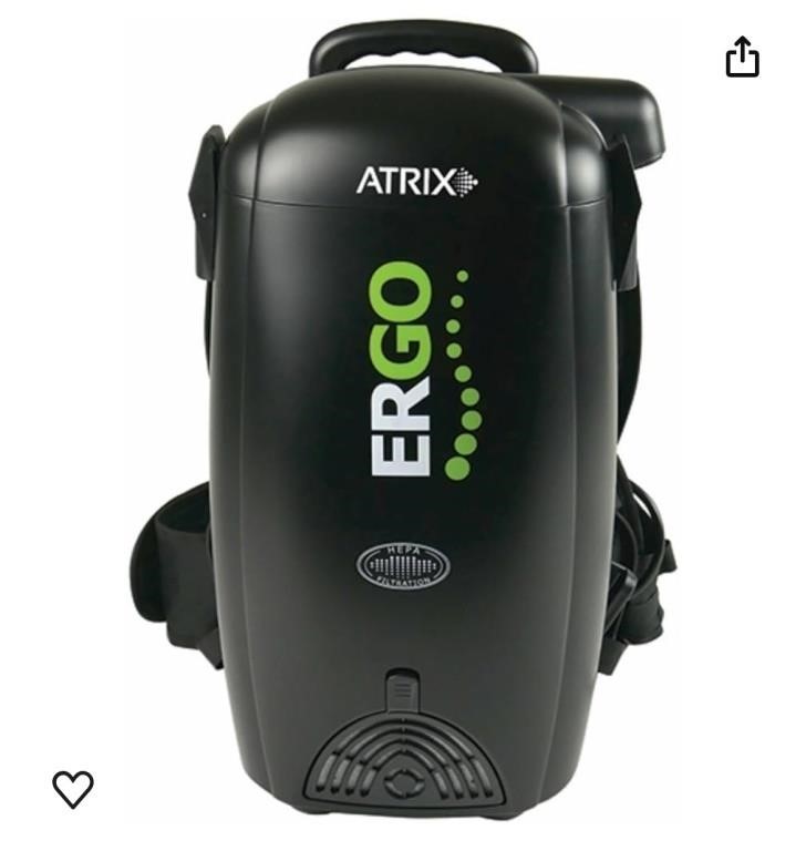 Atrix VACBP1 Ergo HEPA Backpack Vacuum, Standard