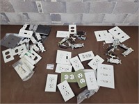 Electric plugs, switches, plate covers, etc