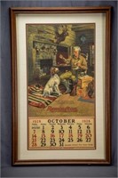 Remington Advertising Poster w/1928 Calendar,