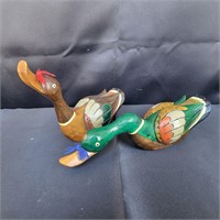 Korean Wood Hand Carved Wedding Ducks Resale $65