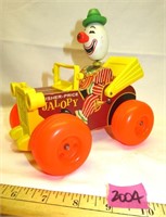 1965 Fisher Price Clown Jalopy Wooden Toy Car