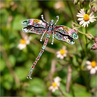 Jeweled Dragonfly Boho Shawl Brooch