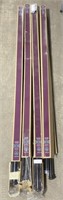 (CV) Home Decorators Drapery Rods, (3) 72”-144”