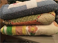 4 Quilts/Comforters **show some wear