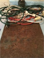 Ext Cords, 1' X 1' Steel Plate, Carbide Blade etc