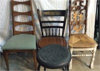 3 Different Wooden Dining Chairs & Barstool V7C