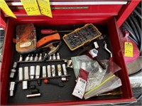 ASSORTED SOCKETS, CLAMPS, ETC (CONTENTS OF DRAWER