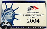 2004 US Mint Proof Set, Box & CoA Included