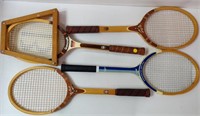 4 Older Tennis Rackets