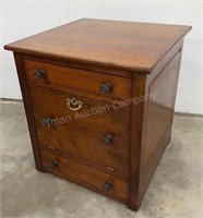 18in Cherry Table Top Drop Front Cabinet
