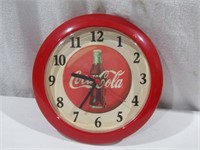 Coca Cola Clock 8 1/2" Dia