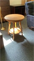 Maple 2-Tier Round Table