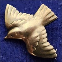 Georg Jensen Silver Dove Pin