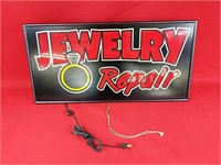 Illuminated Jewelry Repair Sign