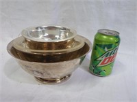 3 Silver plate Bowls