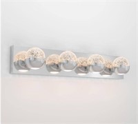 Oracle 27 in. 4 Light Chrome Modern Integrated LED