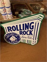 Rolling Rock Metal Sign +- 3ft x 3ft