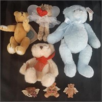 Teddy Bear lot..plushes and pins