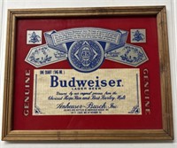 (AN) Vintage Budweiser Framed Picture