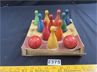 Antique Duck Pins Bowling Set