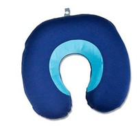 Airia Luxury Travel Neck Pillow, Blue/Mint Green