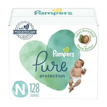 Pampers Pure Protection Diapers Size 0, 128 Ct