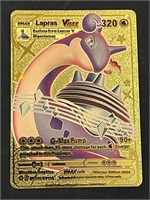 Lapras Vmax Gold Foil Pokémon Card