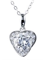 925S 1.0ct Moissanite Diamond Necklace