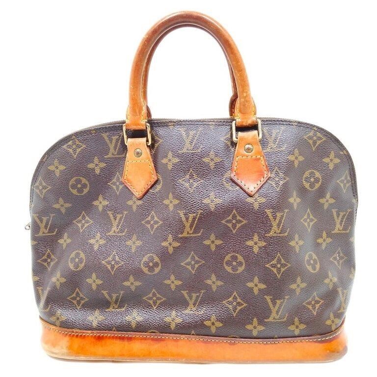 Louis Vuitton Brown Monogram Alma Top Handle Bag