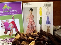 Dress Patterns, Fabric, Cord Elastic, tc