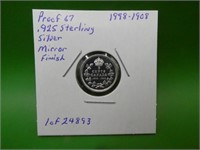 1998 - 1908 Canadian .925 Sterling Silver Nickel,