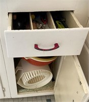 Contents of Utensil Drawer & Lower Cabinet